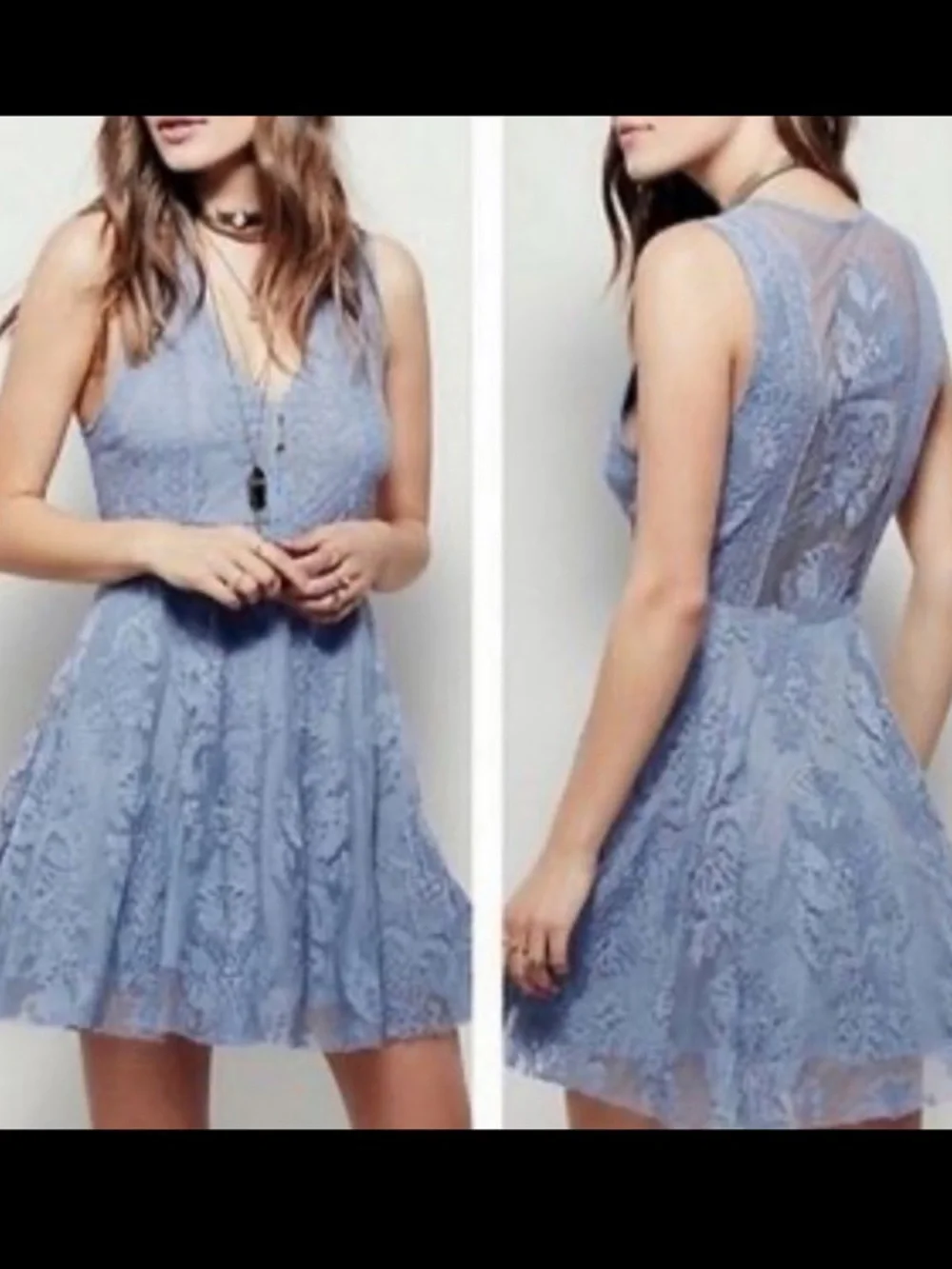 Free People Reign Over Me floral lace mini dress - No tag